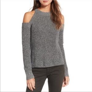 Rag & Bone Dana Marled Knit Cold Shoulder Sweater